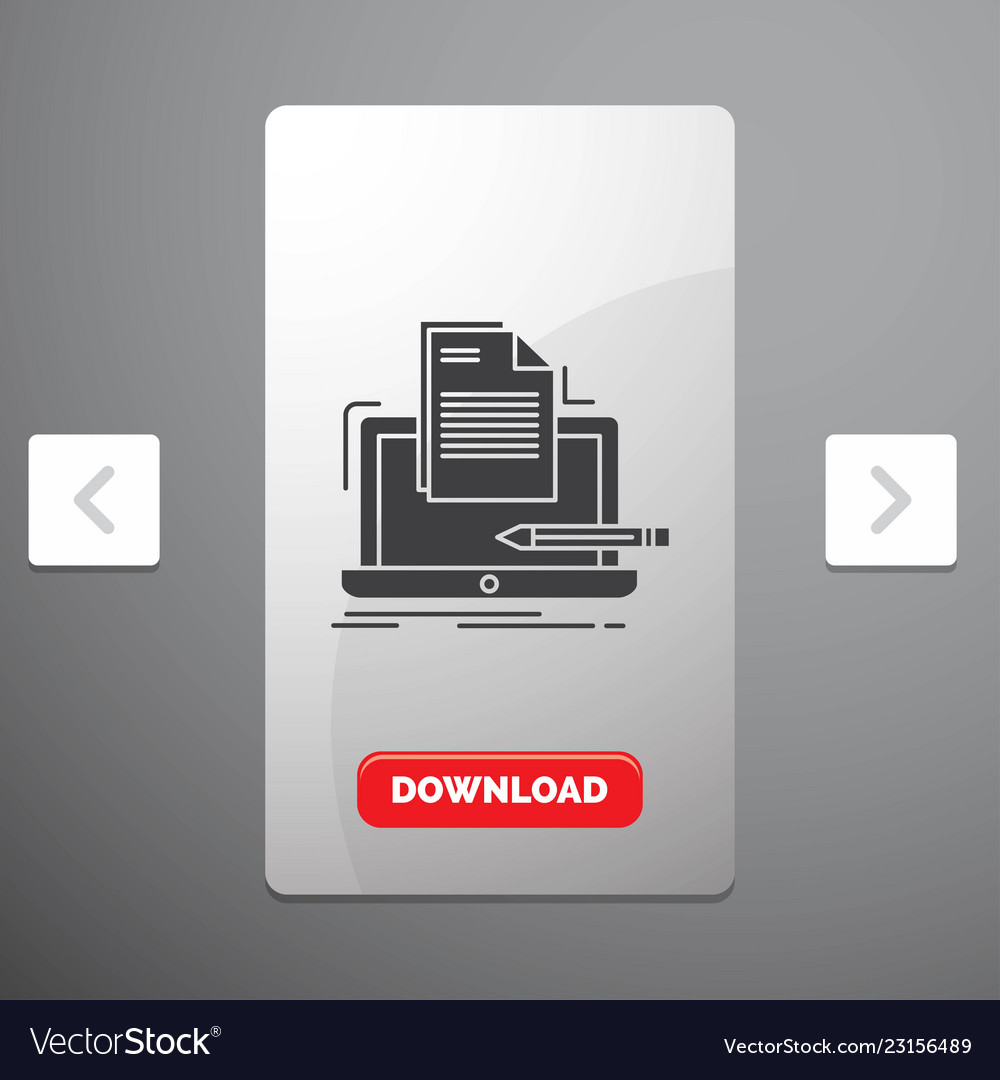Coder Codierung Computerliste Papier Glyph Symbol vector image Coder Codierung Computerliste Papier Glyph Symbol