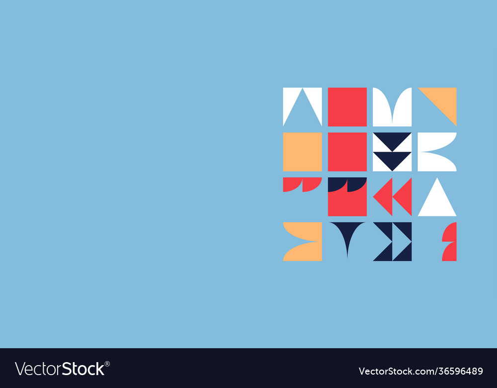 Minimal geometric pattern design vector image Minimal geometric pattern design