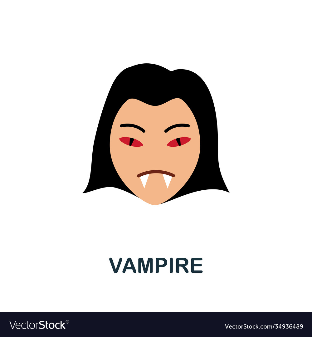 Vampire icon simple element from halloween