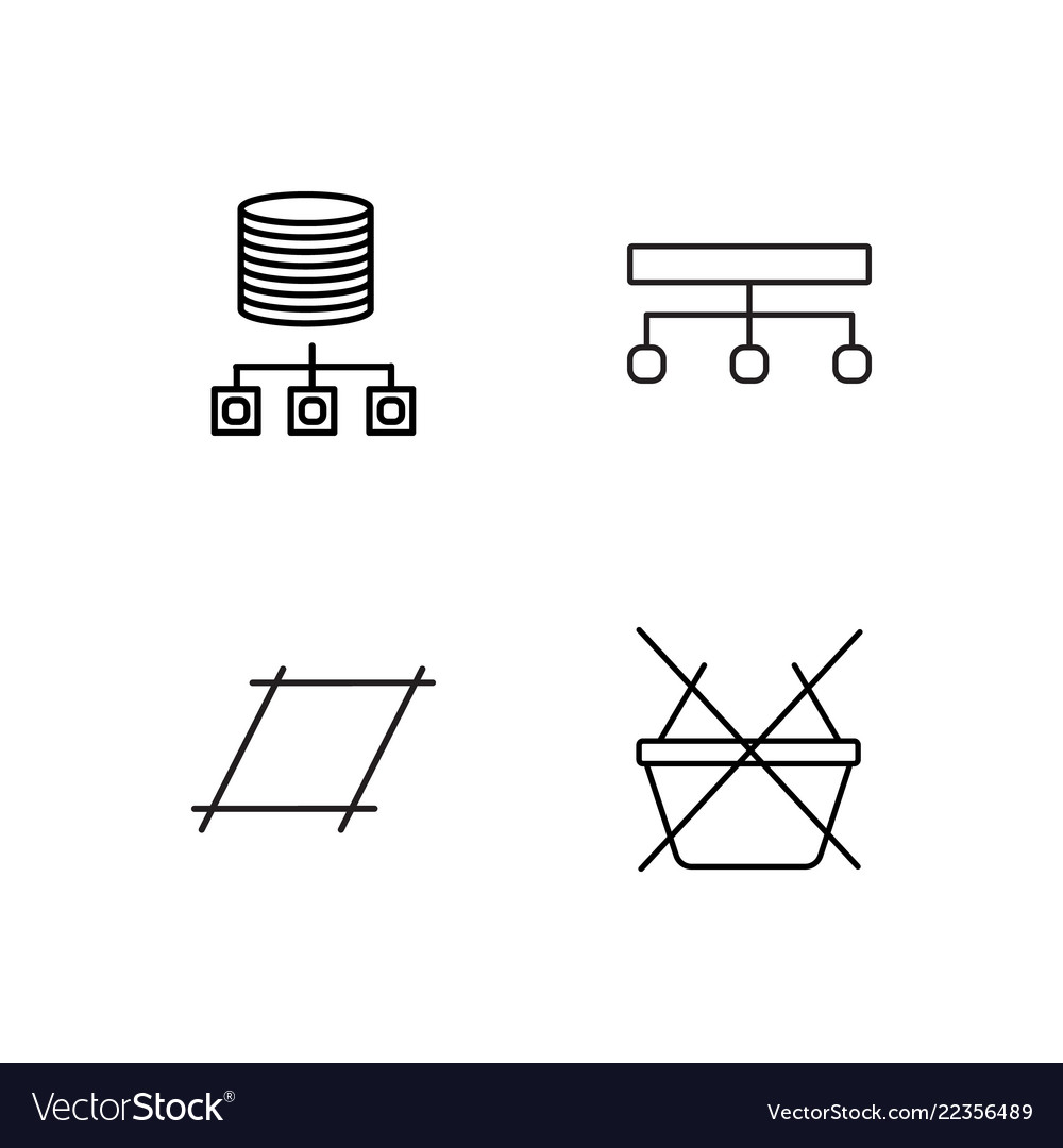 Web simple outlined icons set