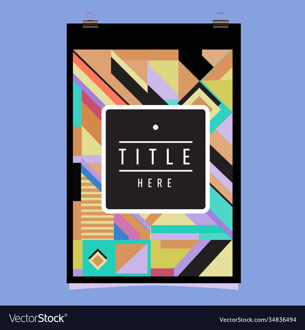 Abstract colorful geometric pattern background