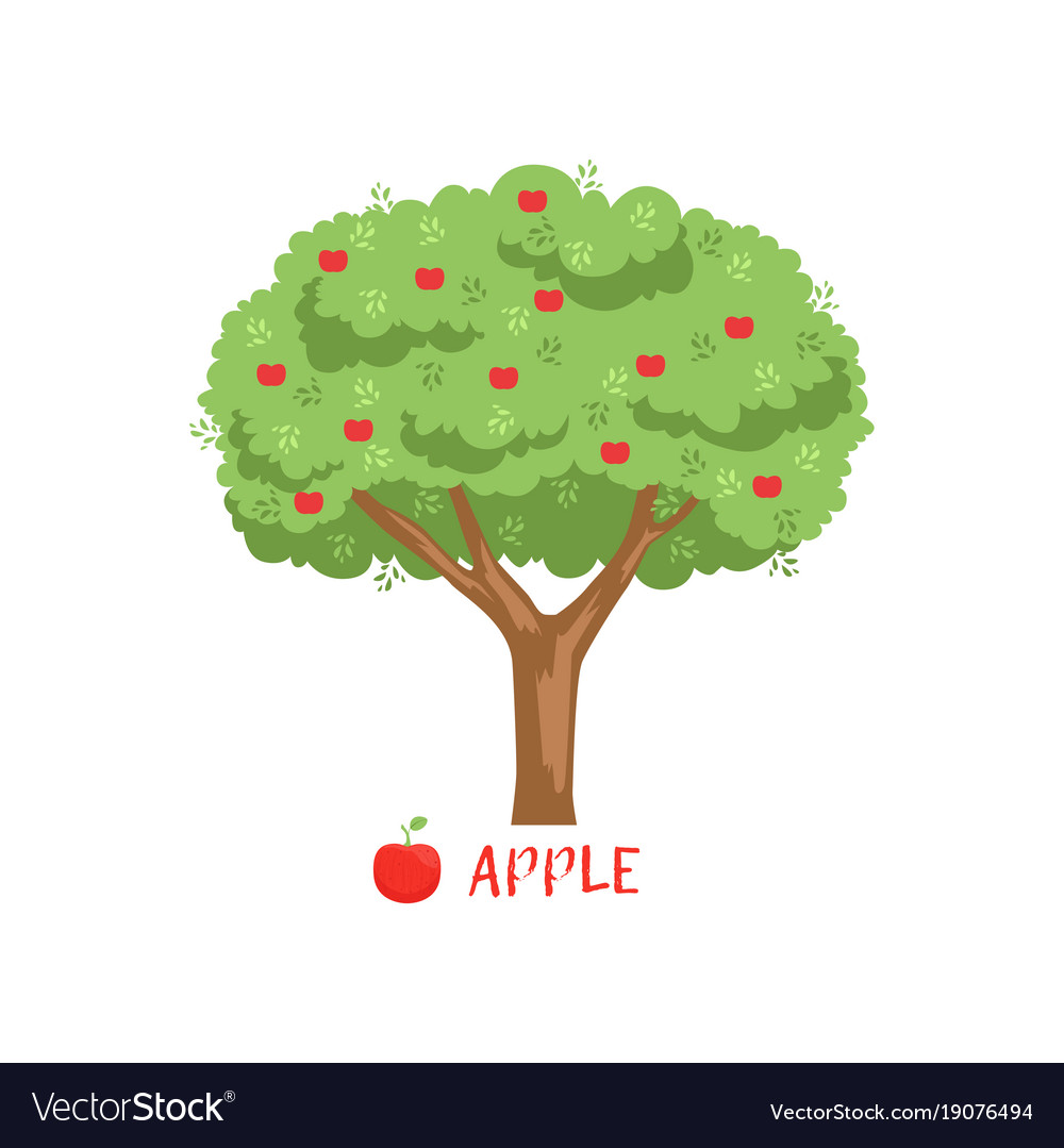 Apple Tree with Red Apples