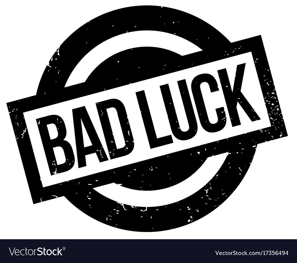 Bad luck rubber stamp Royalty Free Vector Image