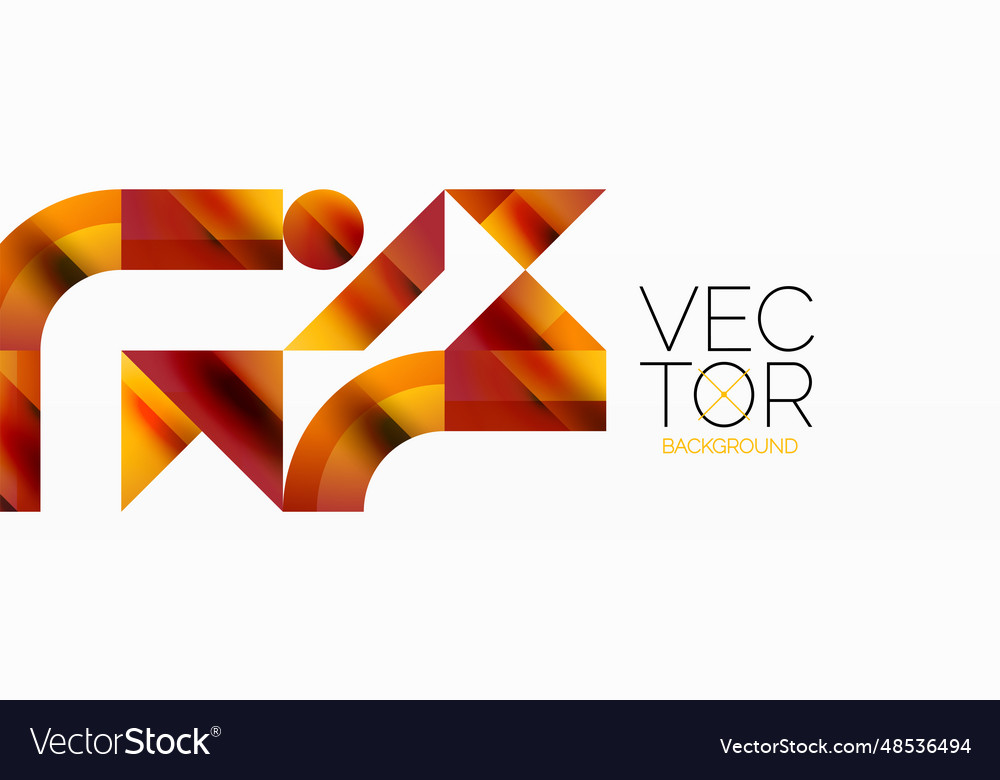 Geometric background with squares triangles vector image Geometric background with squares triangles