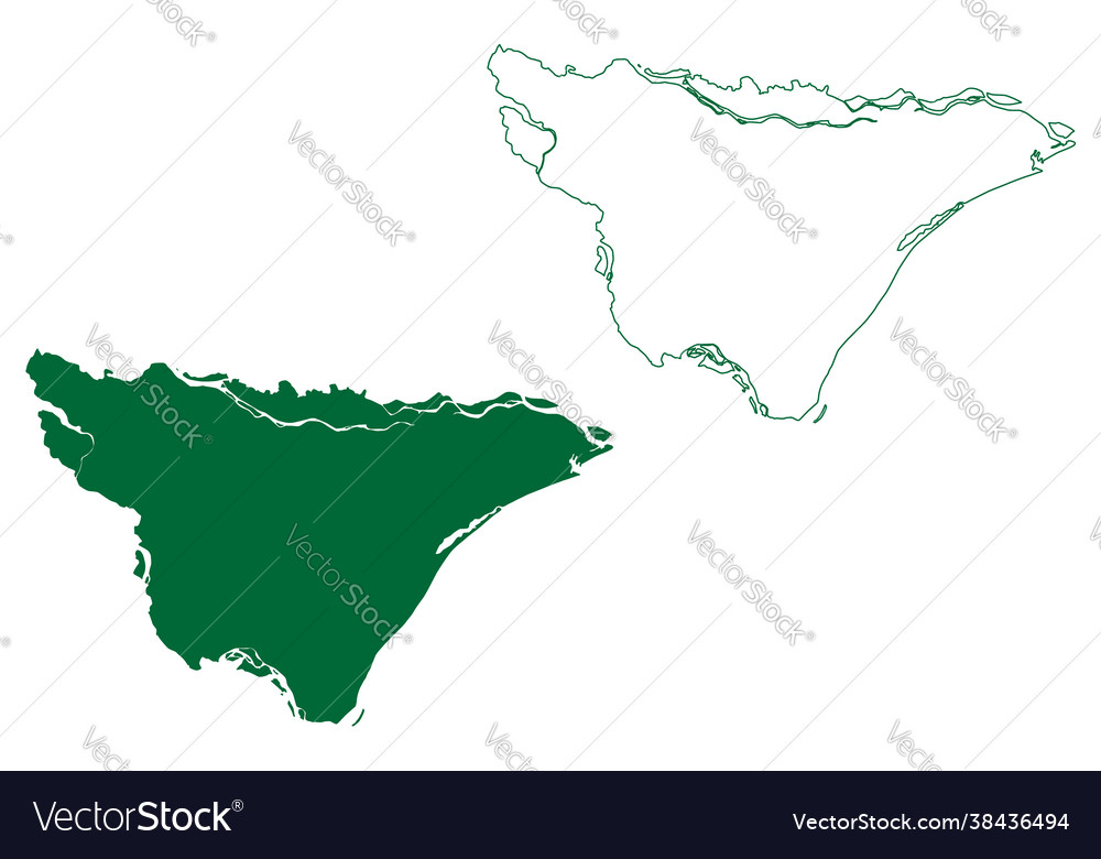 Khordha District (odisha State, Republic Of India) Map