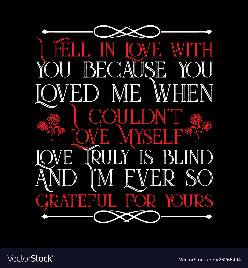 Love quote for your relationship life good for Vector Image