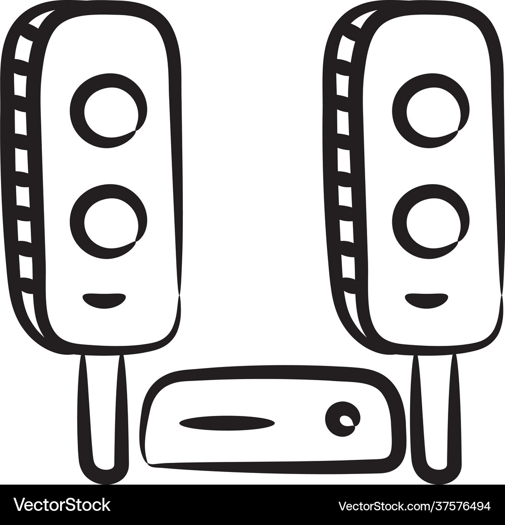 Sound system Royalty Free Vector Image - VectorStock