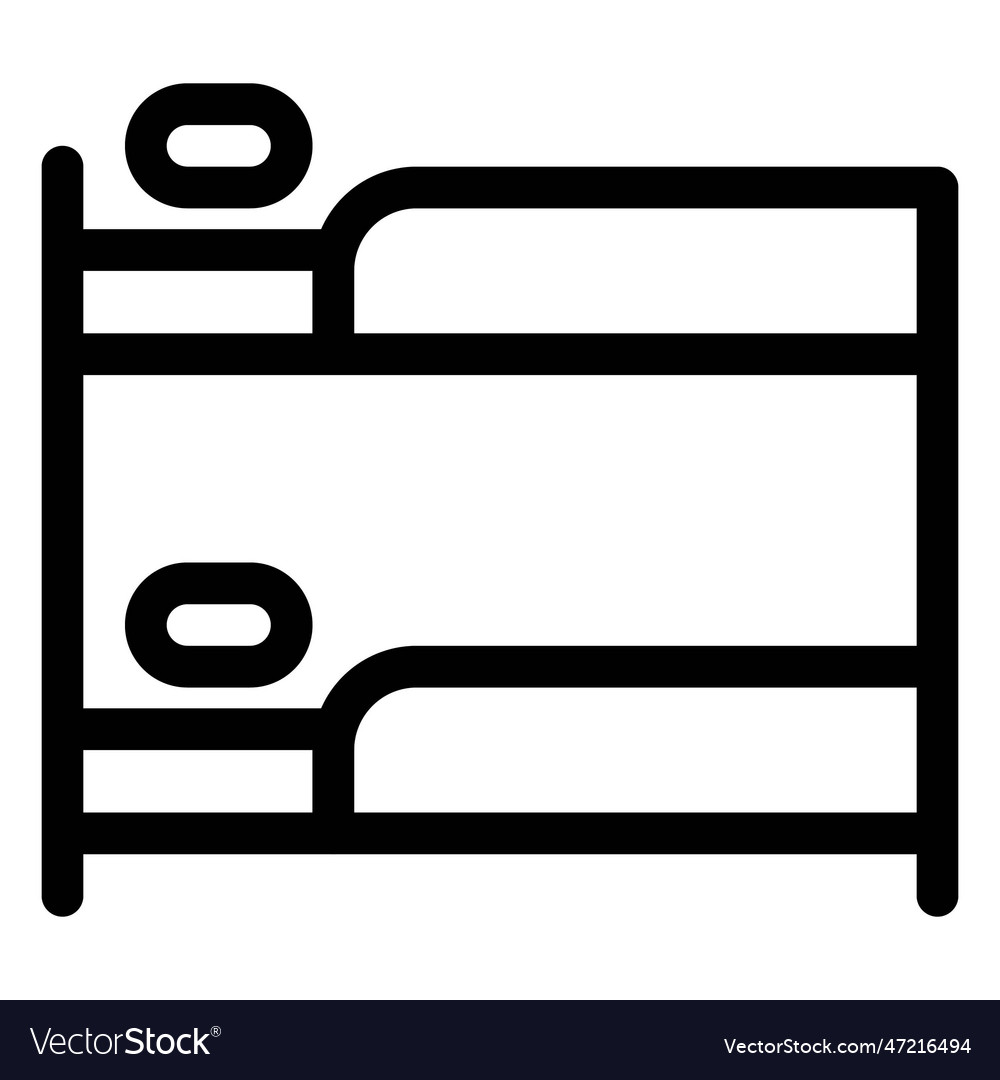 space-efficient-bunk-bed-for-small-room-royalty-free-vector