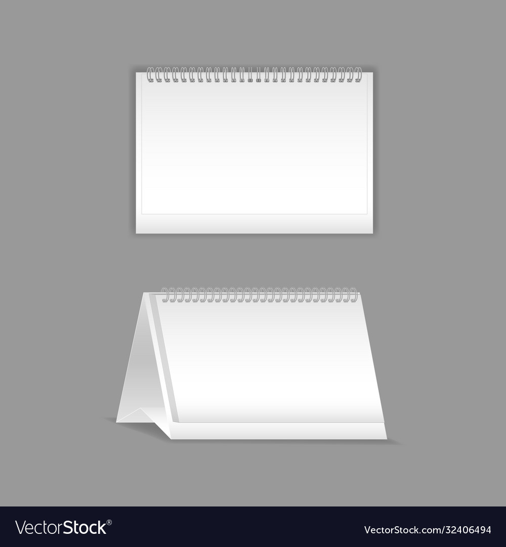 Template layout beautiful realistic notebook Vector Image Template layout beautiful realistic notebook