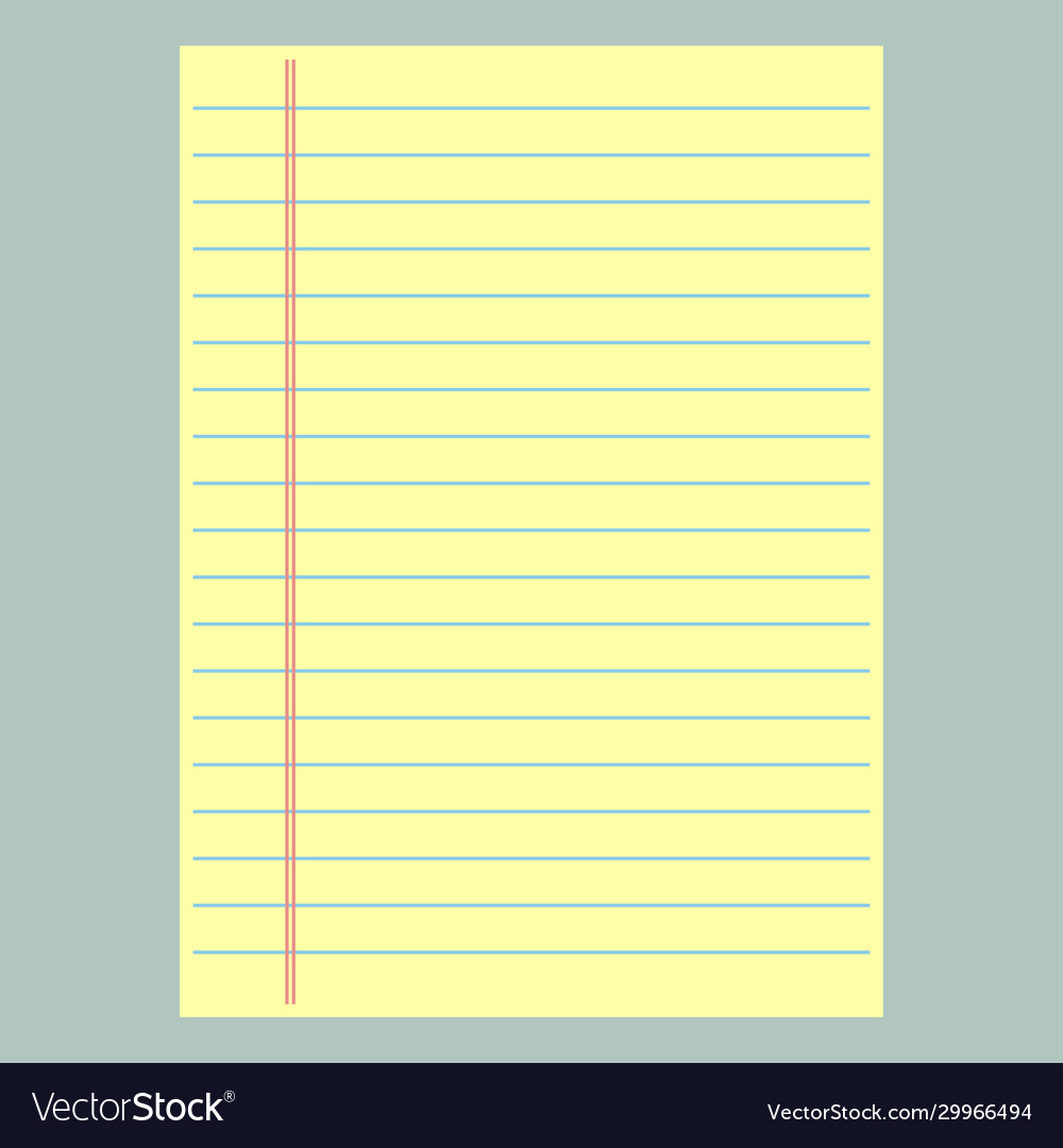 Yellow lined paper