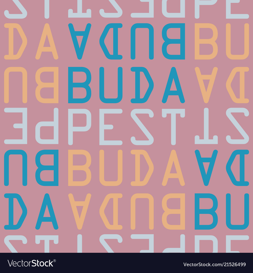 Budapest hungary seamless pattern