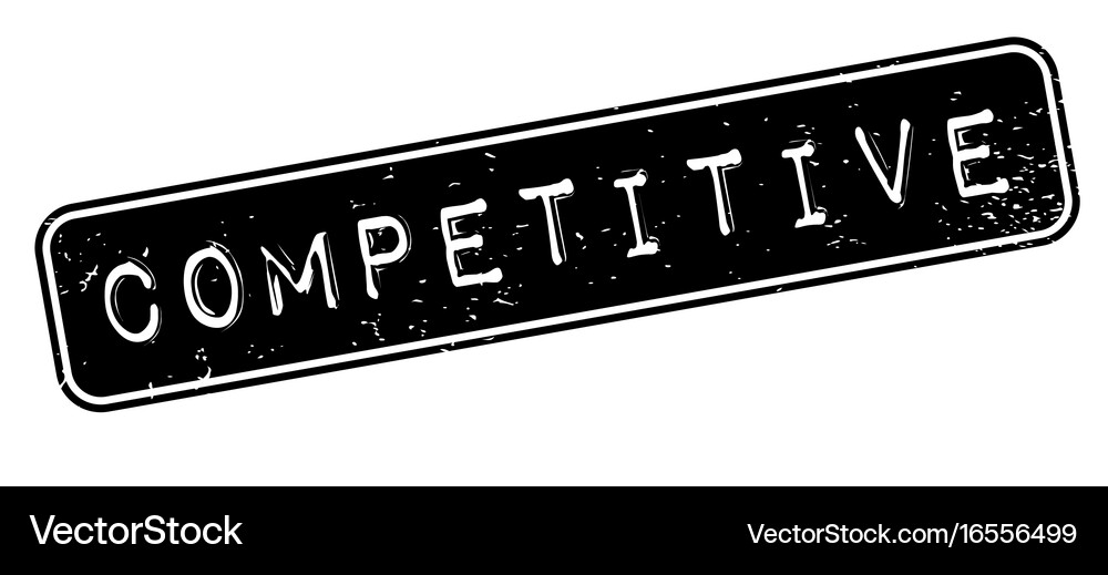 Competitive rubber stamp Royalty Free Vector Image