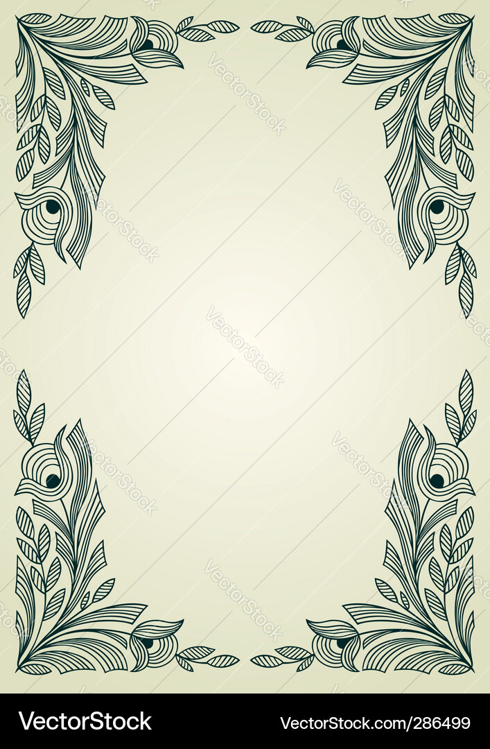 Elegant frame Royalty Free Vector Image - VectorStock