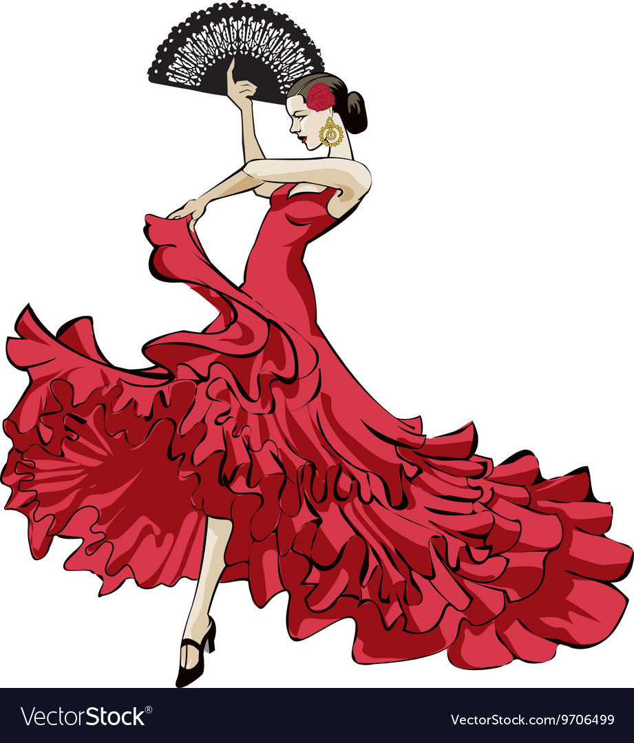 Flamenco dancer Royalty Free Vector Image VectorStock