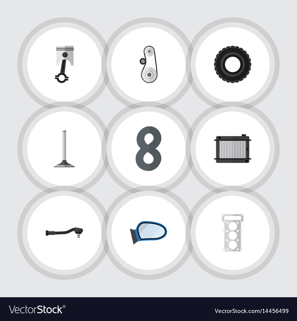 Flat component set of heater input technology