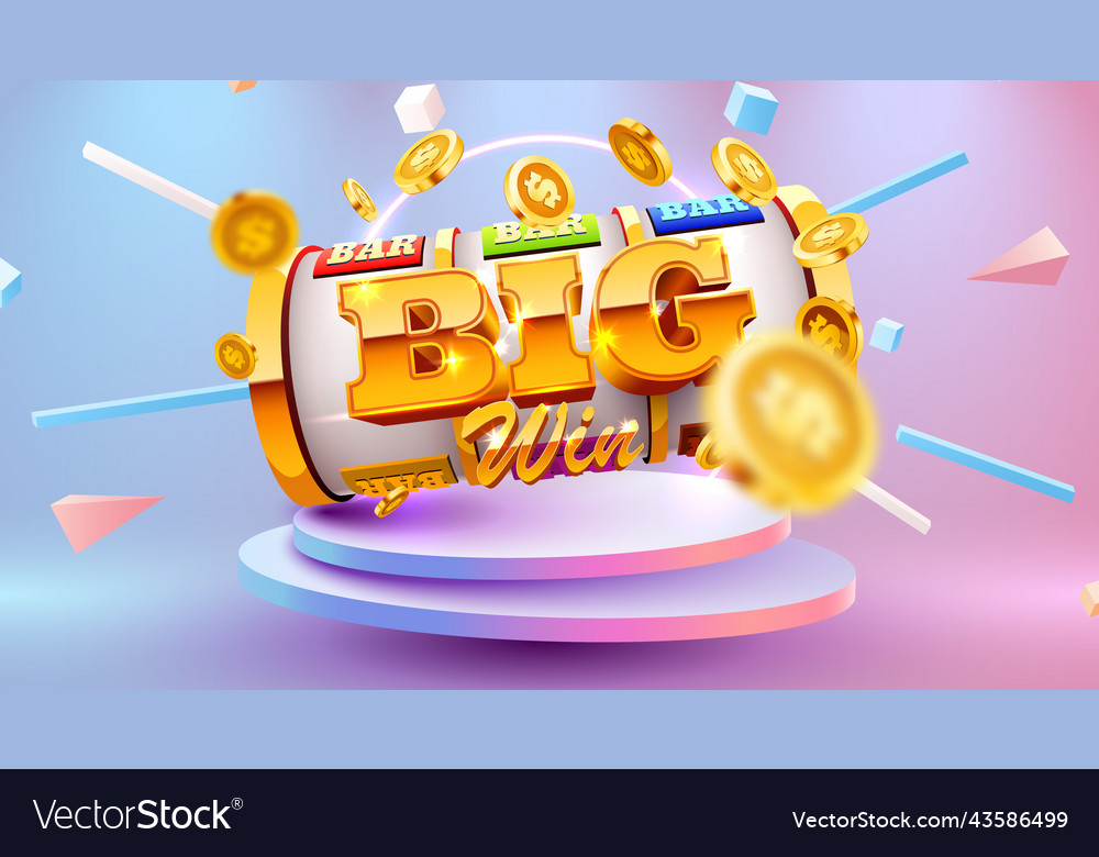 Golden Slot Maschine gewinnt den Jackpot 777 großen Sieg vector image Golden Slot Maschine gewinnt den Jackpot 777 großen Sieg