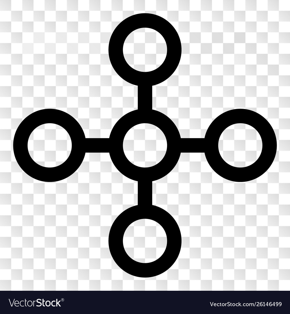 Network node icon on chess transparent vector image Network node icon on chess transparent