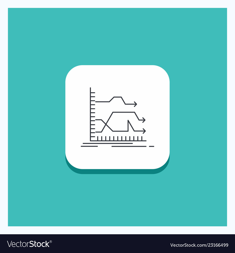 Round button for arrows forward graph market Vector Image Round button for arrows forward graph market