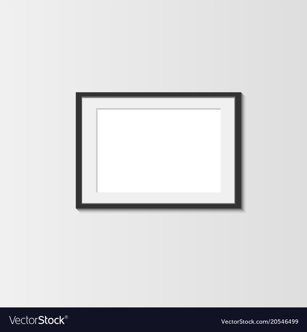 Set of realistic square photo frames