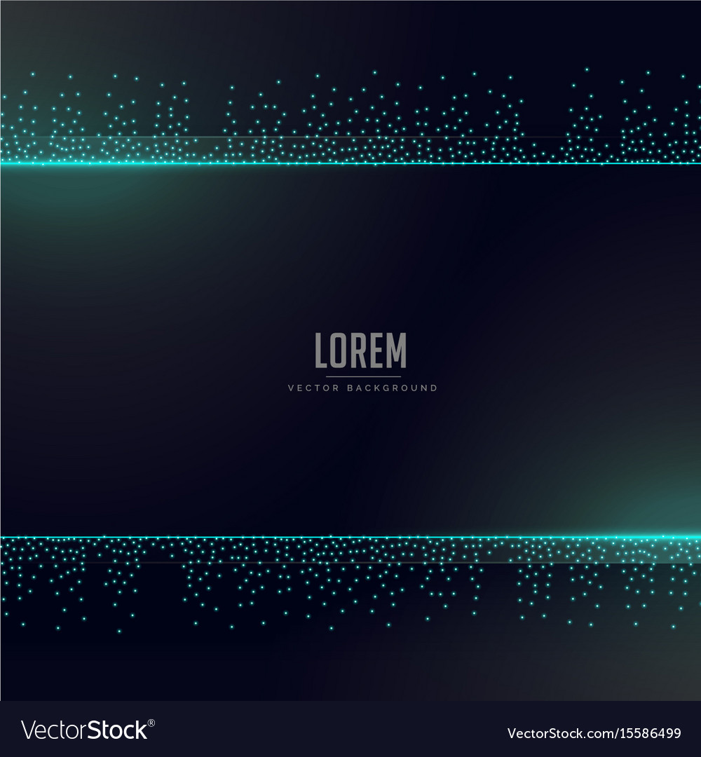 Technology background in dark with particles