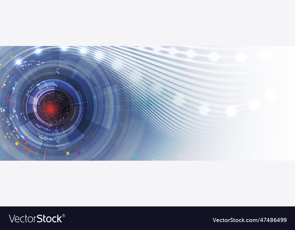 Technology data background idea of global vector image Technology data background idea of global