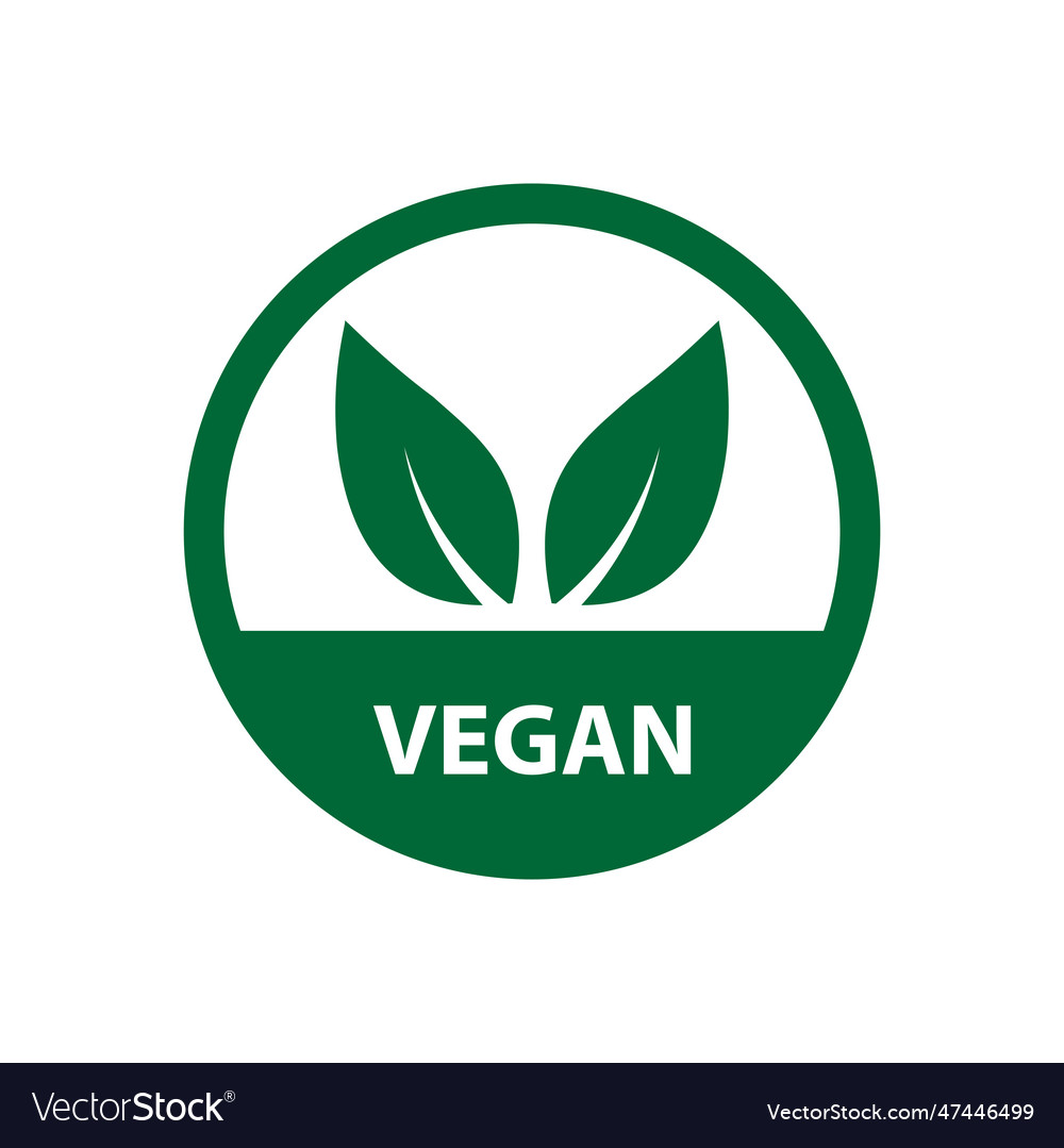 Vegan icon bio ecology organiclogos label tag