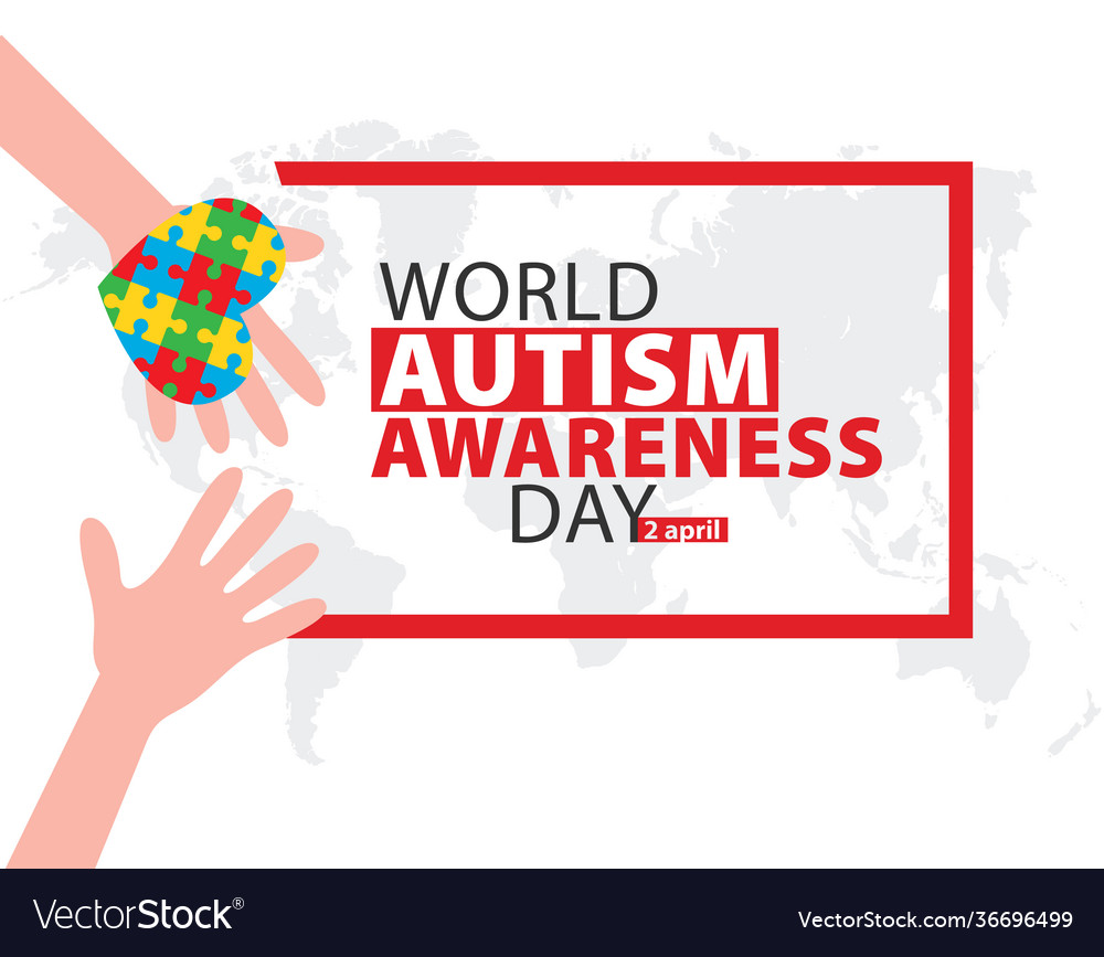 World Autism Awareness Day Banner Royalty Free Vector Image