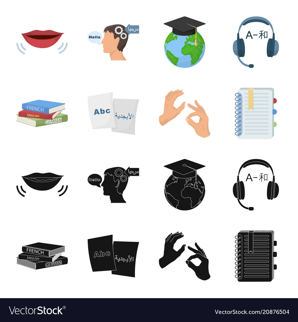 A pile of books in different languages sheets