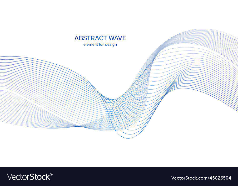 Abstract colorful wave element for design
