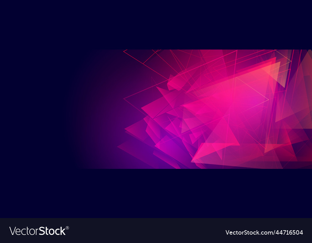 Abstract fractal geometric triangle shape vector image Abstract fractal geometric triangle shape