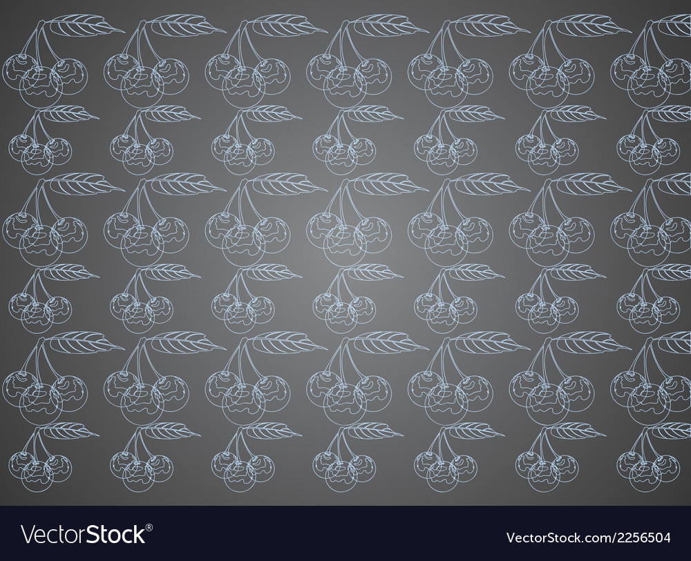 Cherry pattern on a gray background
