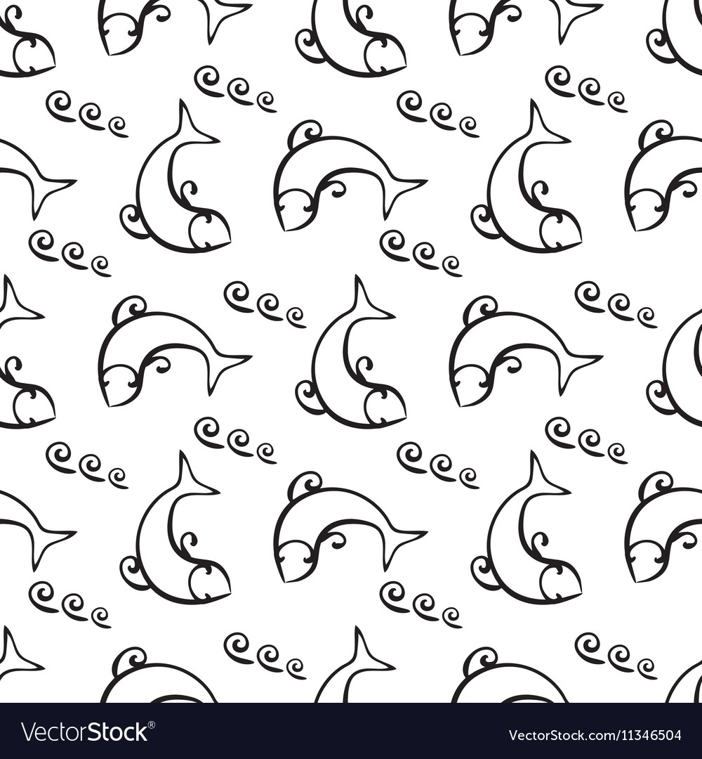 Curly or swirly hand drawn background