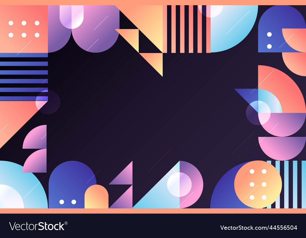 Gradient geometric background design