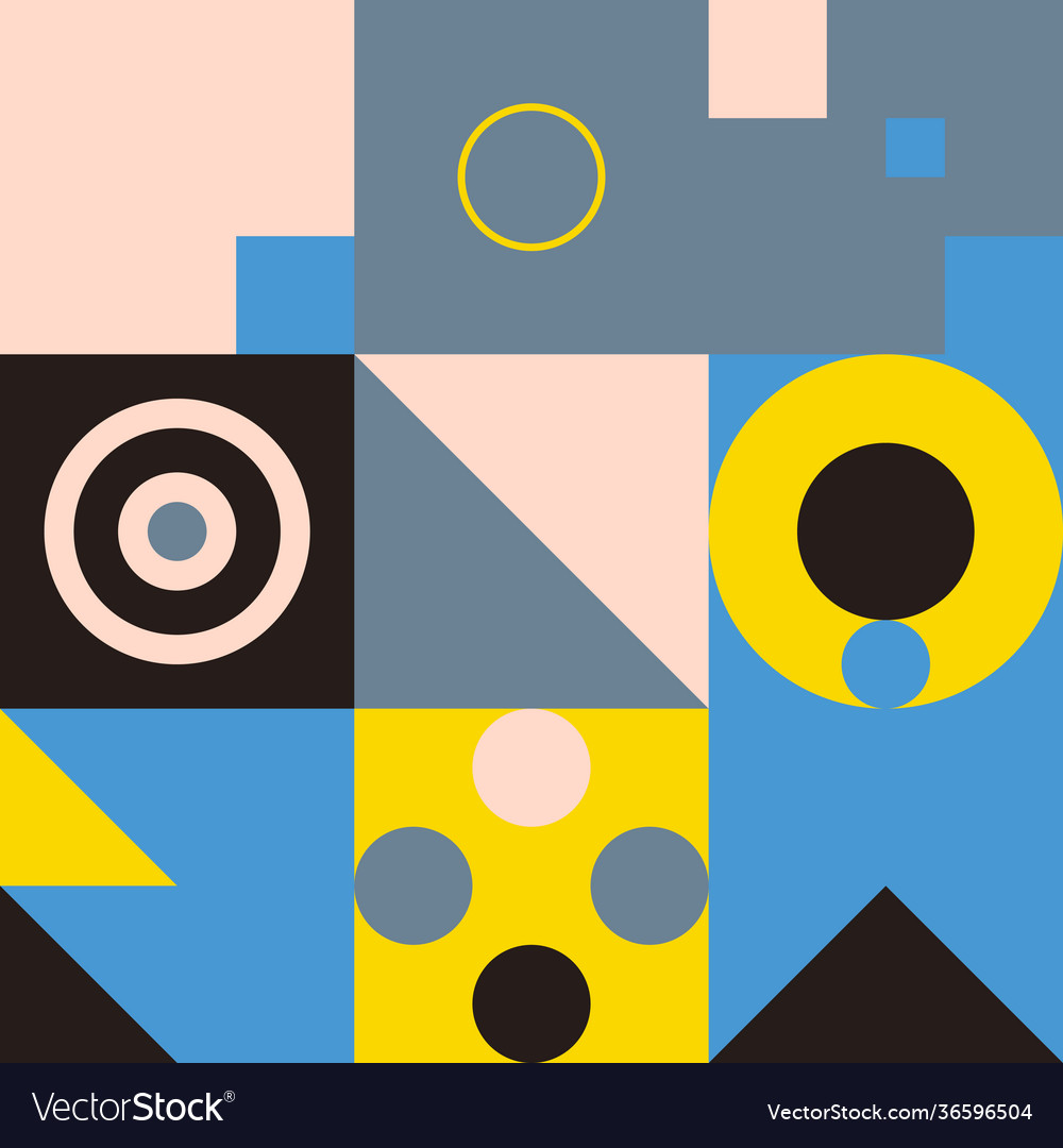 Neo modernism artwork pattern design Royalty Free Vector