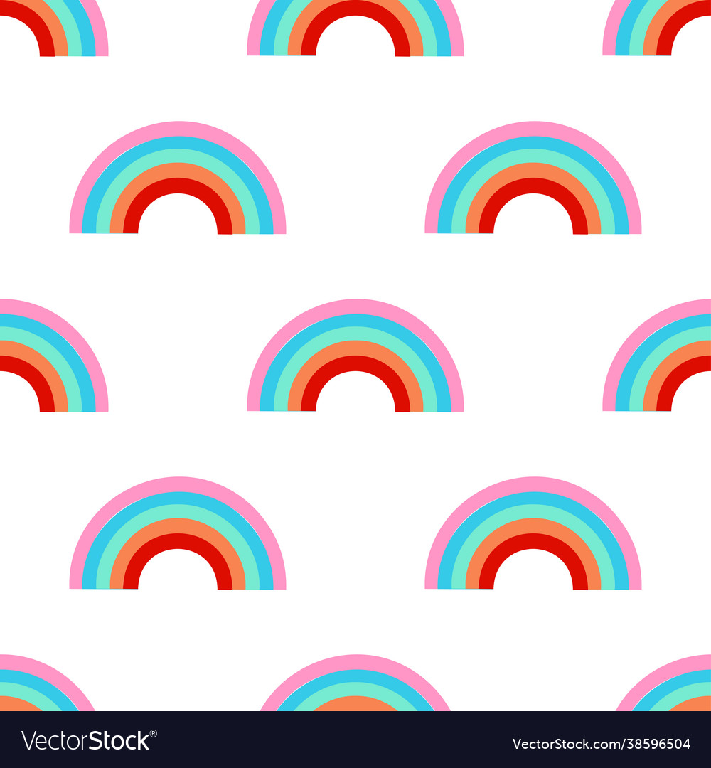 Rainbow pattern modern for print design vector image Rainbow pattern modern for print design