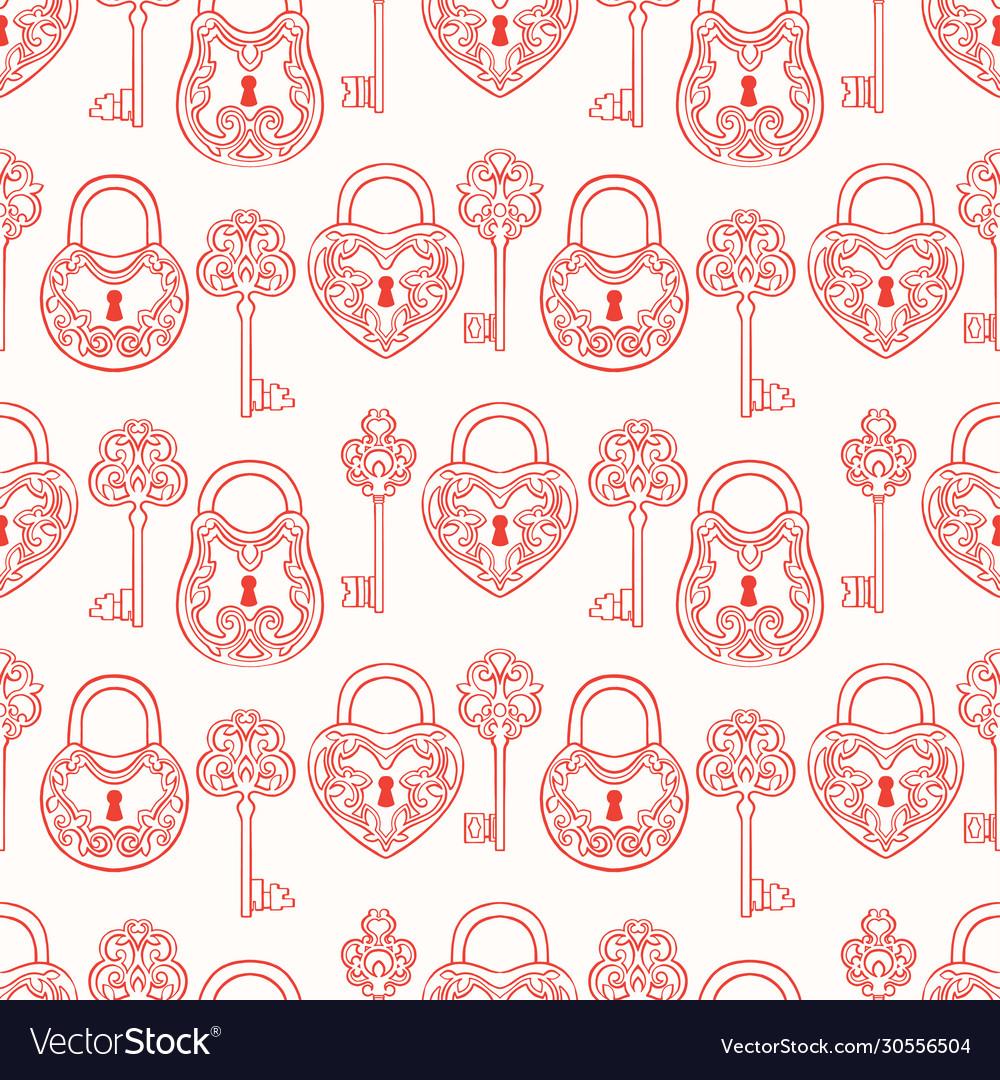 Retro Keys and Floral Locks