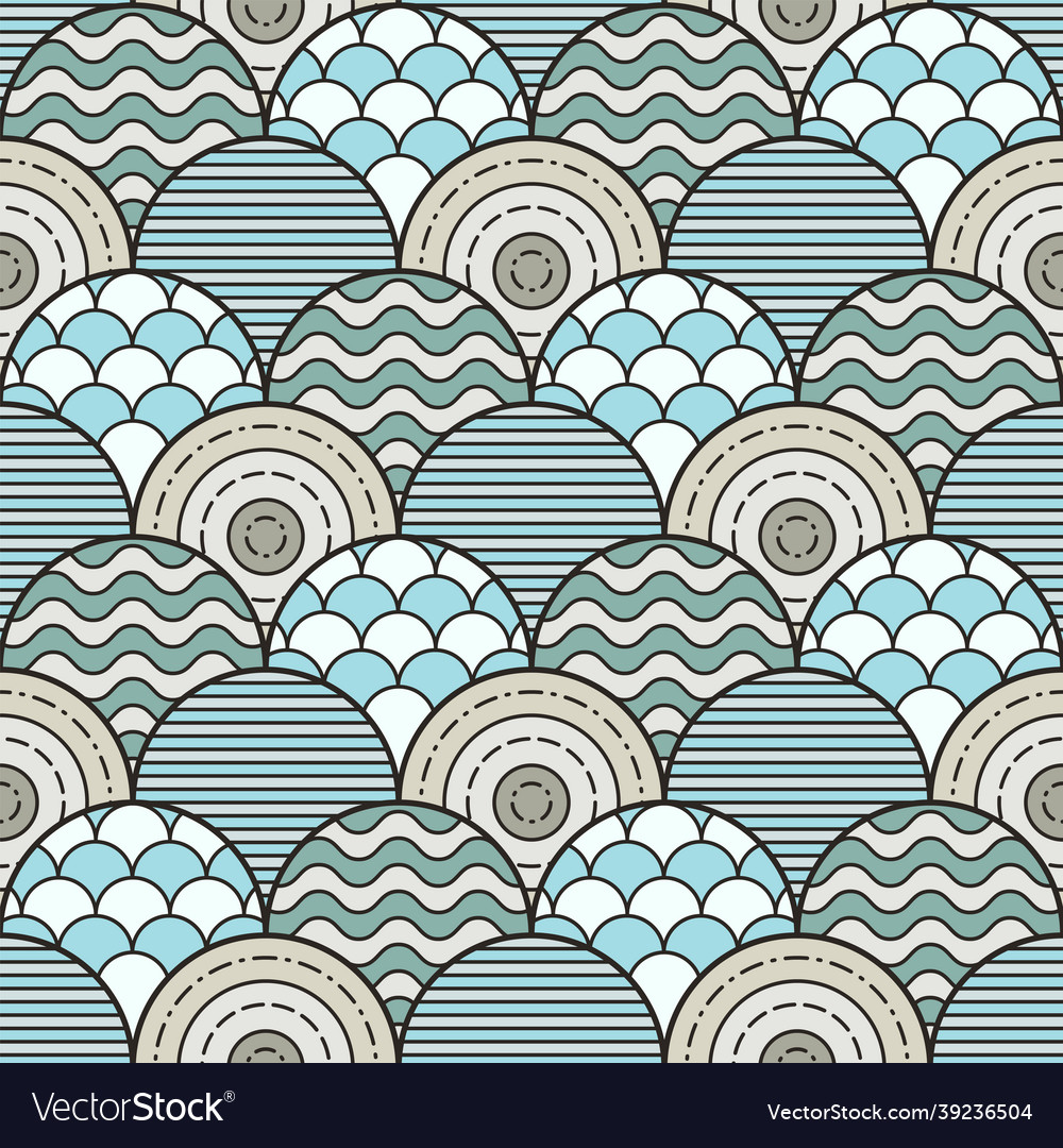 Seamless abstract pattern with waves
