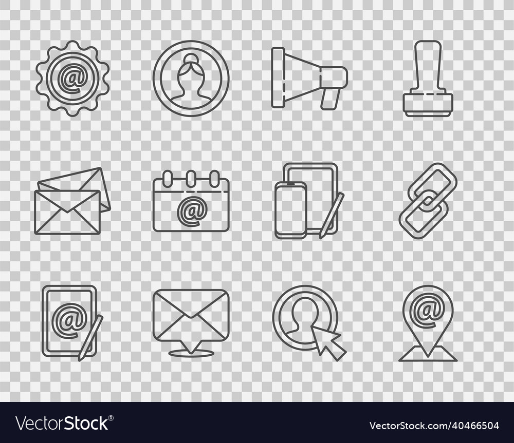 Set line mail and e-mail location megaphone