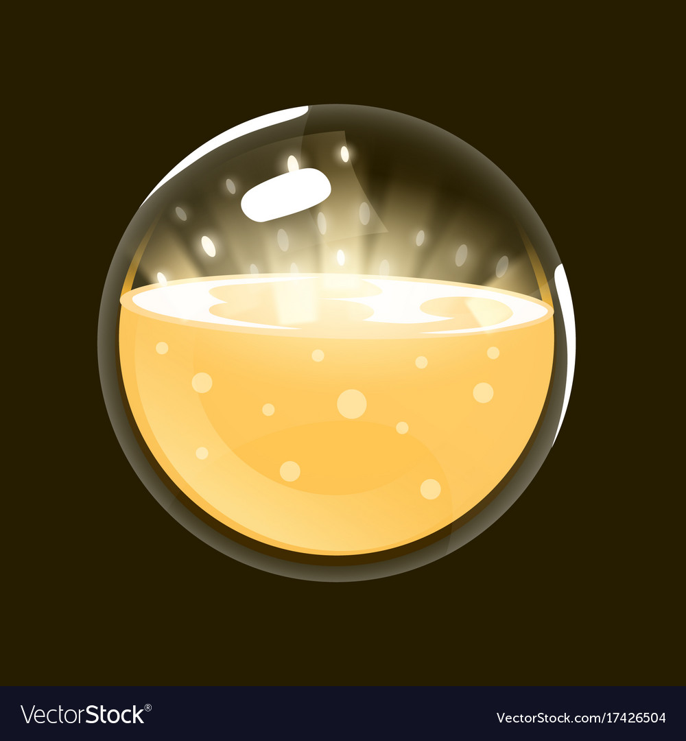 Sphere of light game icon magic orb interface