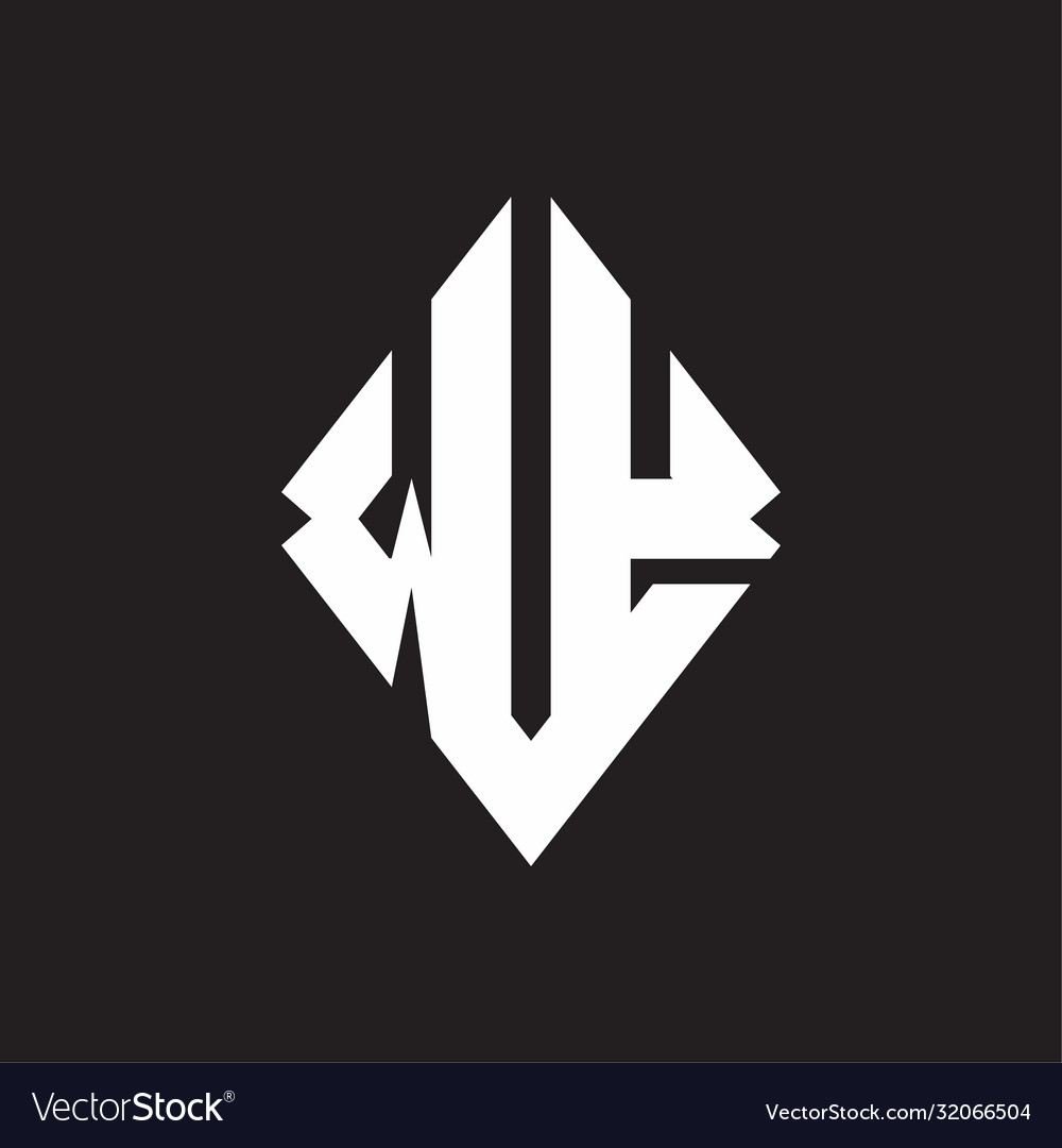 Wy logo monogram with sharp square design template