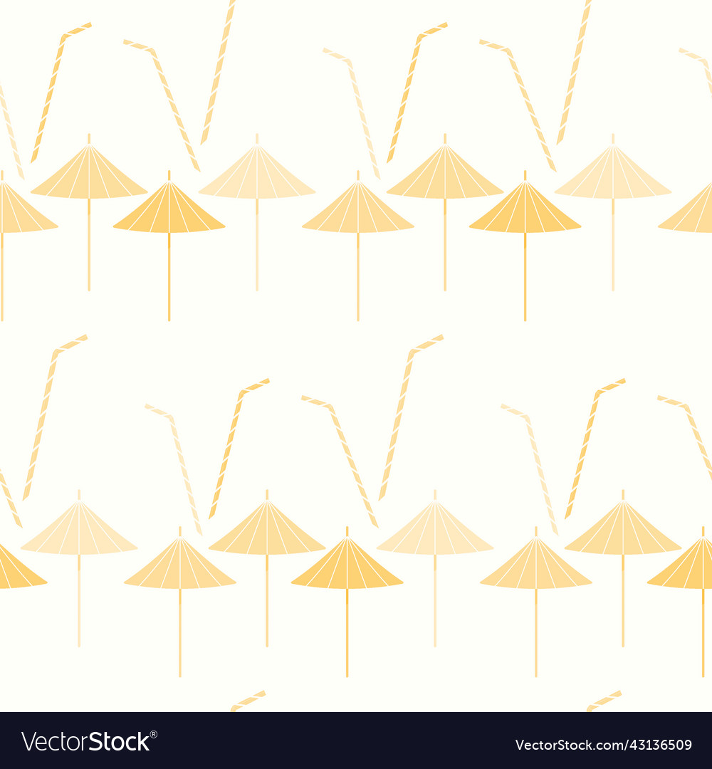 Abstract summer pattern with an image of cocktail vector image Abstract summer pattern with an image of cocktail
