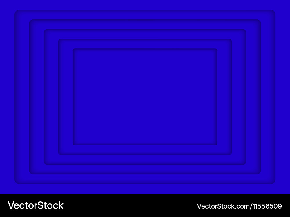 Blue concentric 5 rectangle background Royalty Free Vector