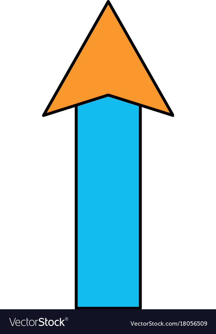 Color web arrow up load icon