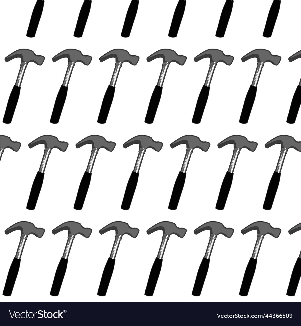 Hammer pattern Royalty Free Vector Image - VectorStock