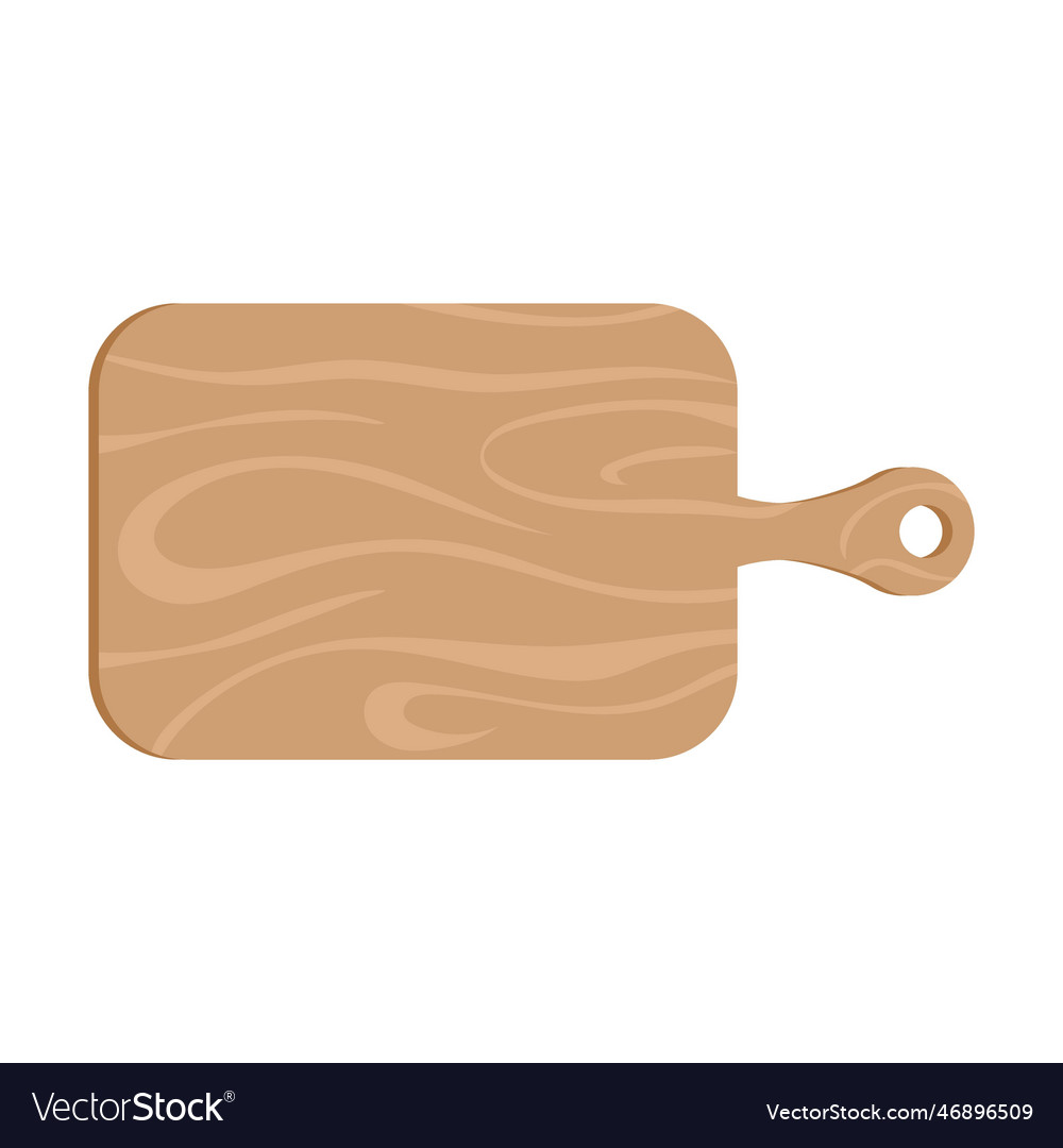 Kitchen cutting board utensil and tool Royalty Free Vector