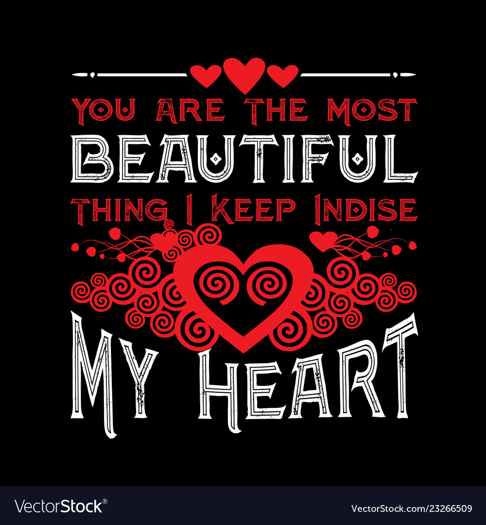 Love Quote For Your Relationship Life Good For Vector Image