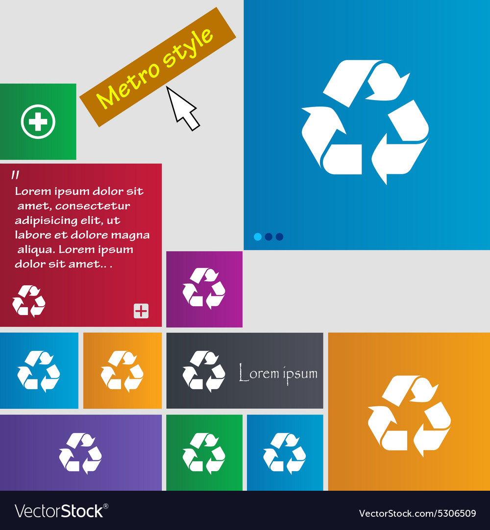 Processing icon sign buttons modern interface