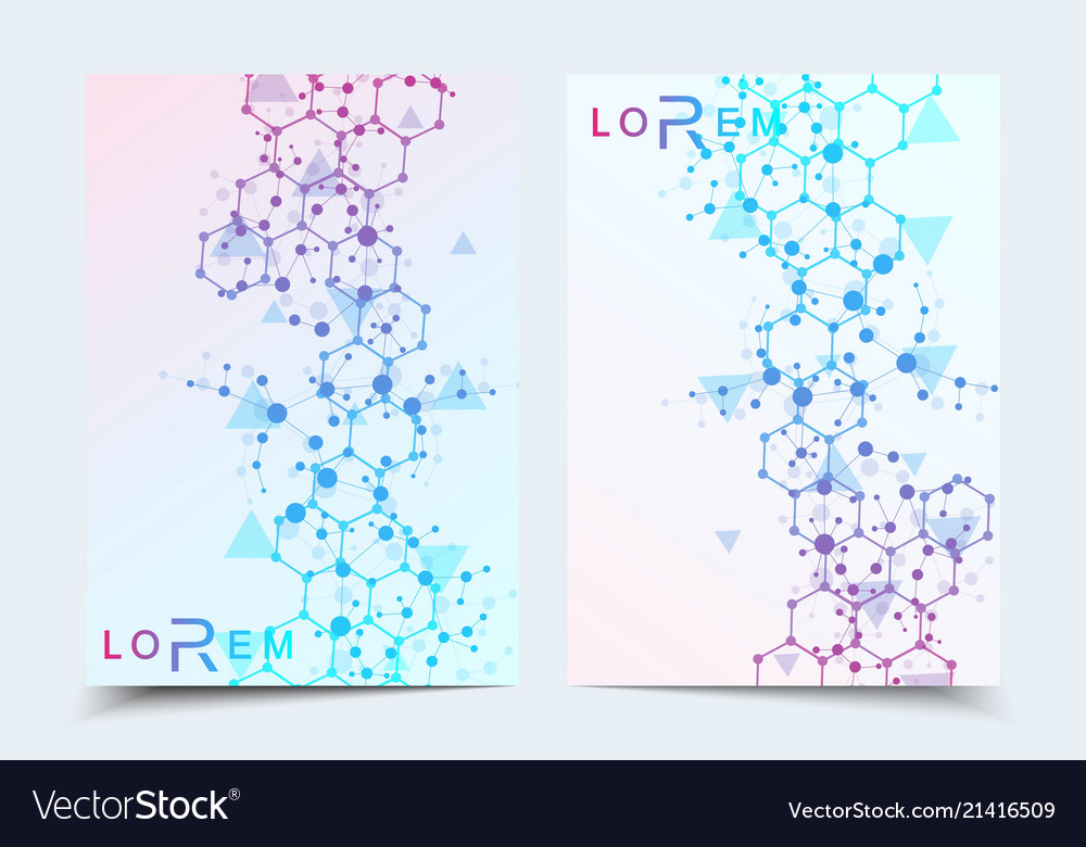 Wissenschaftliche Broschüre Design Vorlage Flyer