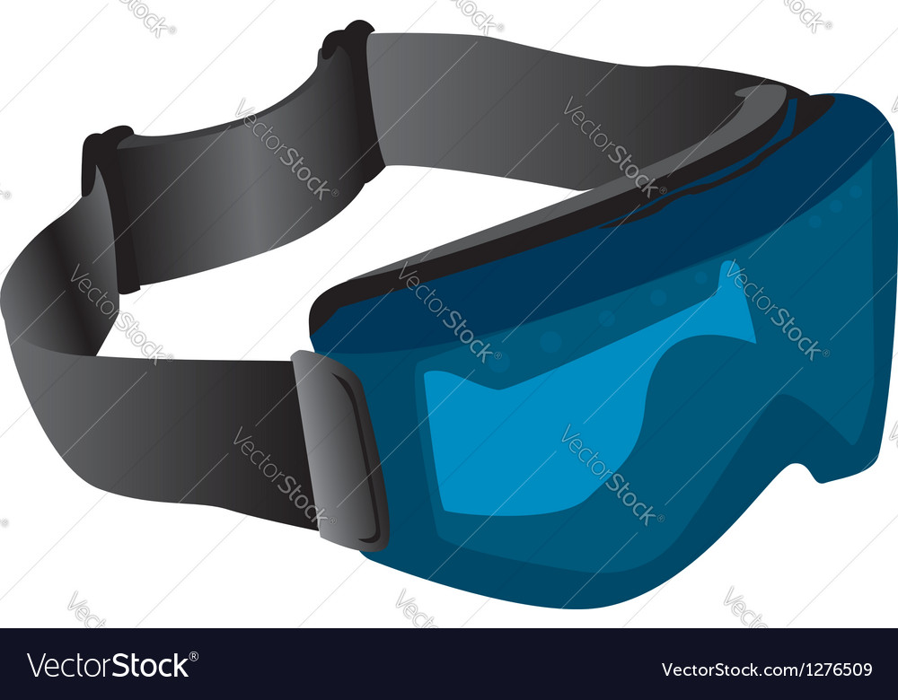 Tinted ski goggles Royalty Free Vector Image - VectorStock