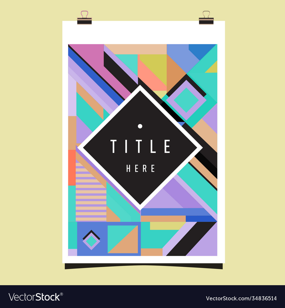 Abstract colorful geometric pattern background